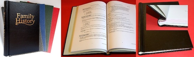 some binders for presenting and preserving documents